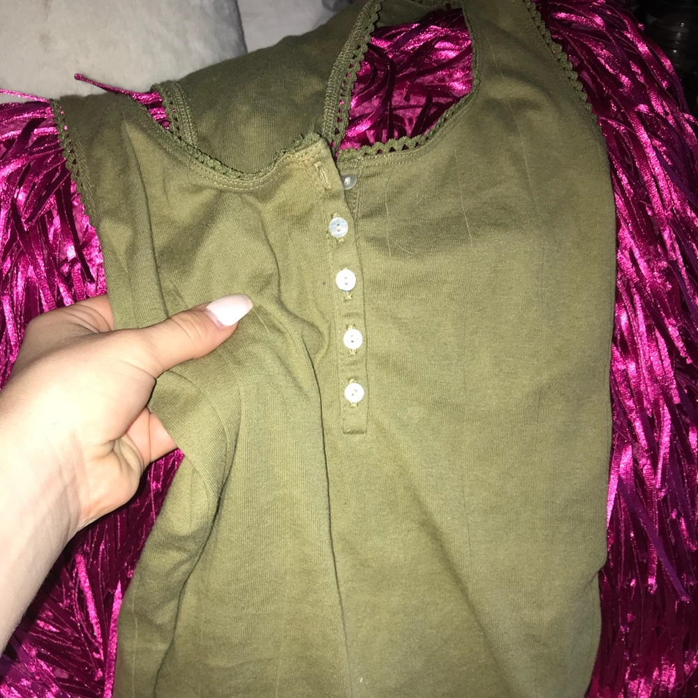 Olive racer back tank
